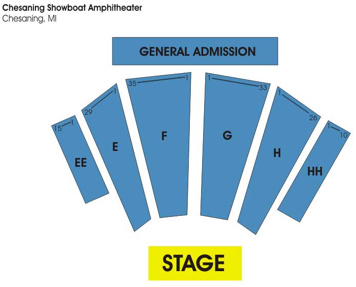 Showboat Seating Chart